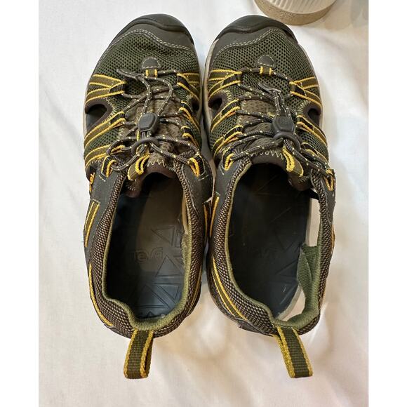 TEVA Manatee Hiking Outdoor Comfort‎ Sandal Closed Toe Shoe Youth Olive Size 4 - Picture 3 of 5